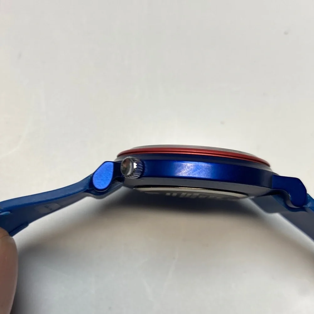 Vintage Timex man T43 watch, new battery, rubber strap, rare model